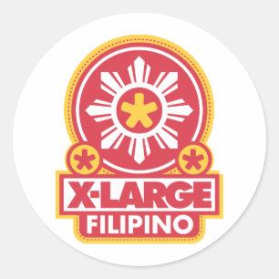 X-Large Filipino – 赤 ラウンドシール