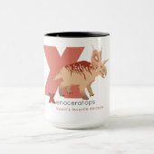 X like Xenoceratops Mug マグカップ (中央)