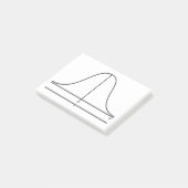 X/M線(M)による正規分布 ポストイット (アングル)