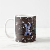 X-Masのカラフルの手紙 コーヒーマグカップ (左)