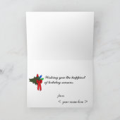 X-masは休日カードをつけます シーズンカード (内部)