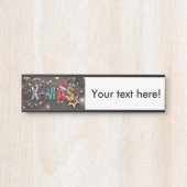 X-Masカラフル文字 サインプレート (正面)