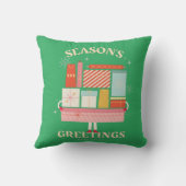 X-masギフトボックスの驚きのイラスト クッション (裏面)