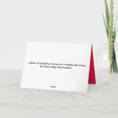 X MASクリスマスカード – HEIDI PUP - DASCHUND MINI シーズンカード (裏面)