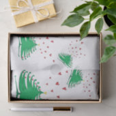 X-mas松の木のティッシュペーパー- 15 gsm (10lb) 薄葉紙 (ギフト)