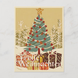 X-Mas Motiv, mit Geschenken unterm Weihnachtsbaum シーズンポストカード