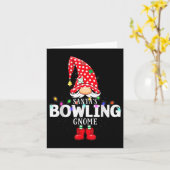 X-mas Santa's Bowling Gnome Christmas Matching カード (黄色い花)