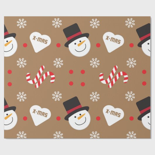 X-maxクリスマスホリデーギフト ラッピングペーパー (フラット)