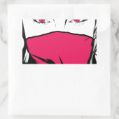 X-O Lina：反乱児 長方形シール (バッグ)