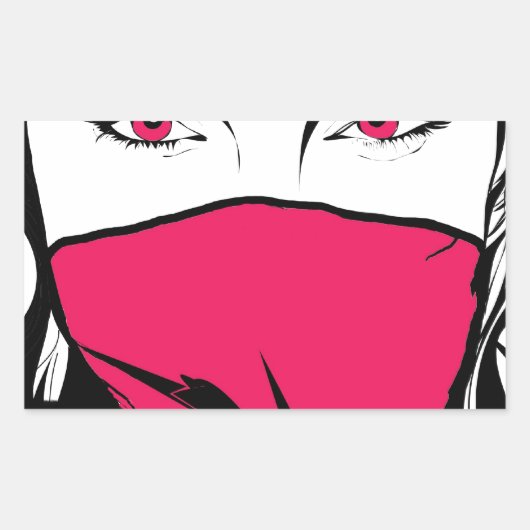 X-O Lina：反乱児 長方形シール (正面)