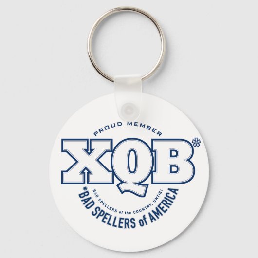 X.Q.B.、アメリカの悪いスペラー。キーホルダー. キーホルダー (正面)