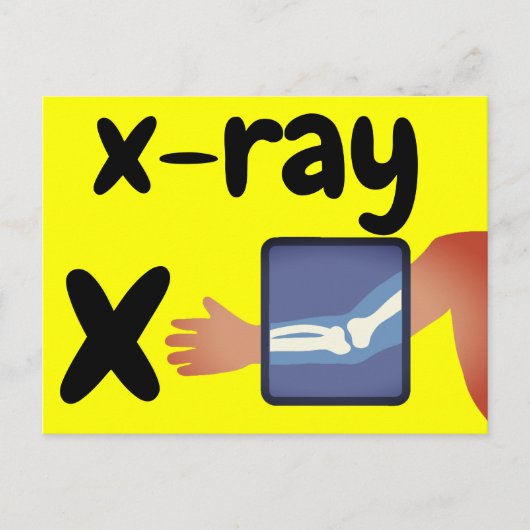 x-rayフラッシュカード ポストカード (正面)