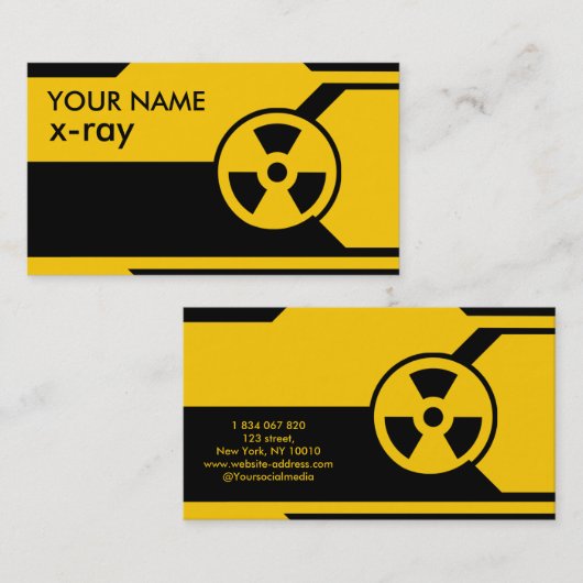 x-ray名刺 名刺 (正面/裏面)