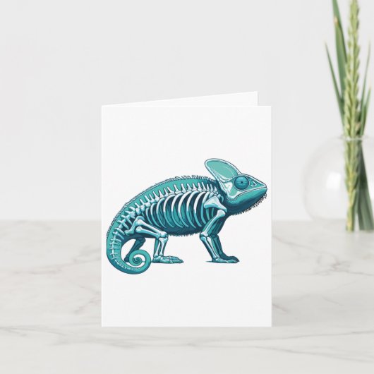 X-ray Chameleon Body Anatomy Radiography Skeleton  カード (正面)