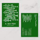 X-RAY FISH - ディープグラスグリーン 名刺 (正面/裏面)