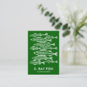 X-RAY FISH - ディープグラスグリーン 名刺 (スタンド正面)