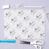 X-Ray Skeleton Tourist Couple 薄葉紙 (クラフト)