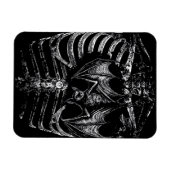 X-Ray Skelett Korpus mit Fledermaus マグネット (横)