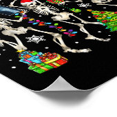 X-ray Squad Xmas Three Santa Reindeer Elf X-ray Sk ポスター (角)