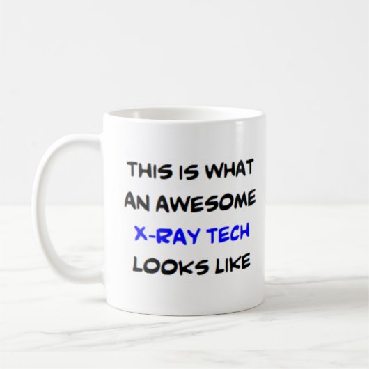 x-ray tech 素晴らし、 コーヒーマグカップ (左)