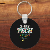 X-ray Tech Christmas Radiologic Technologist Techs キーホルダー (正面)