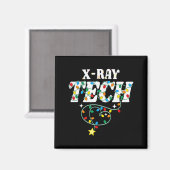 X-ray Tech Christmas Radiologic Technologist Techs マグネット (正面/裏面)