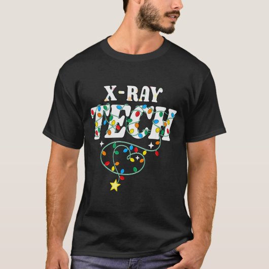 X-ray Tech Christmas Radiologic Technologist Techs Tシャツ (正面)