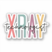 X-ray Tech Radiologic Technologist、X-ray Tech Squa シール (正面)