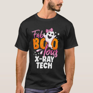 X-ray Tech Radiology Halloween Womens Fab Boo Lous Tシャツ