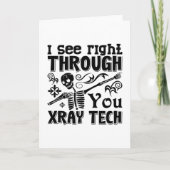 X-Ray Tech Radiology Techを通して見える カード (正面)