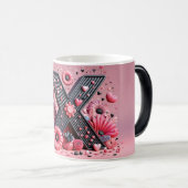 X Valentine Alphabet 3D モーフィングマグカップ (正面右)