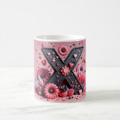 X Valentine Alphabet 3D モーフィングマグカップ (中央)