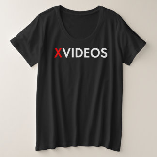 X-Videos Tシャツブラック プラスサイズTシャツ