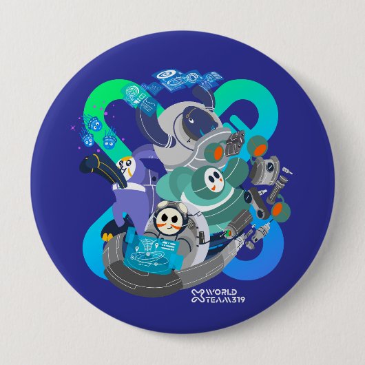 X World Team 319-20250220ボタン 缶バッジ (正面)