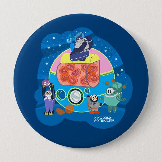 X World Team 319-20250228ボタン 缶バッジ (正面)