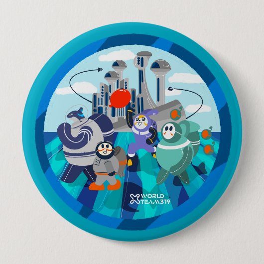 X World Team 319-20250229ボタン 缶バッジ (正面)