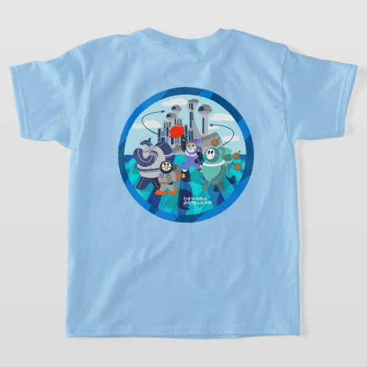 X World Team 319-20250229 Kids Basic Tシャツ (レイダウン裏面)