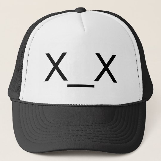 X Xの死んだ顔文字の帽子 キャップ Zazzle Co Jp