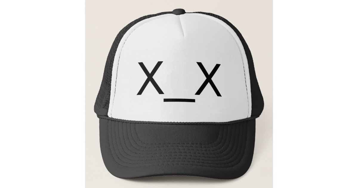 X Xの死んだ顔文字の帽子 キャップ Zazzle Co Jp