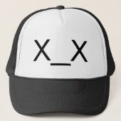 x_xの死んだ顔文字の帽子 キャップ (正面)