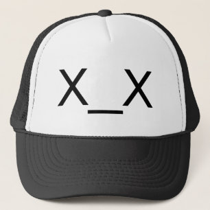 x_xの死んだ顔文字の帽子 キャップ
