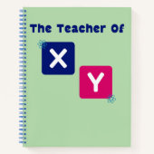X Y数値代数先生の先生 ノートブック (正面)