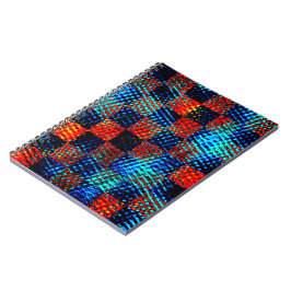 Xadrez azul, laranja, fake sujo ou manchado. ノートブック