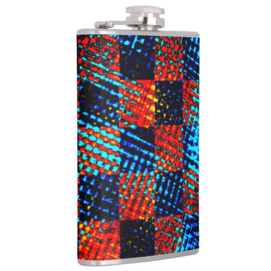 Xadrez azul, laranja, fake sujo ou manchado. フラスク (右)