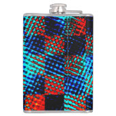 Xadrez azul, laranja, fake sujo ou manchado. フラスク (裏面)