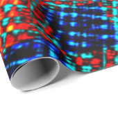 Xadrez azul, laranja, fake sujo ou manchado. ラッピングペーパー (ロールコーナー)