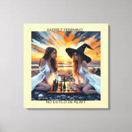 XADREZ FEMININO - Impressão em tela キャンバスプリント