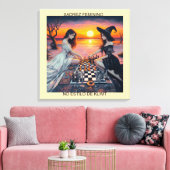 XADREZ FEMININO - Impressão em tela キャンバスプリント (インサイチュ (リビング))