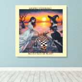 XADREZ FEMININO - Impressão em tela キャンバスプリント (インサイチュ (ウッドフロア))