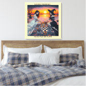 XADREZ FEMININO - Impressão em tela キャンバスプリント (インサイチュ (寝室))